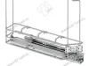 S-2605-C Бутылочница 150, Starax, 45 градусов, 2-х ярусная, направляющие Blum Tandem, (106х465х495 мм), полное выдвижение, правая, хром превью 6