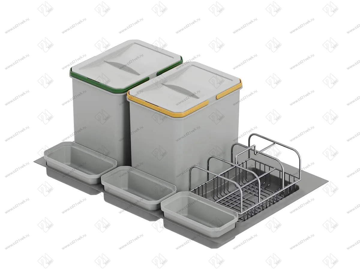 S-2554-G Система сортировки в базу 800 мм, Starax Order2, (740-705x490-415x305 мм), серый 2