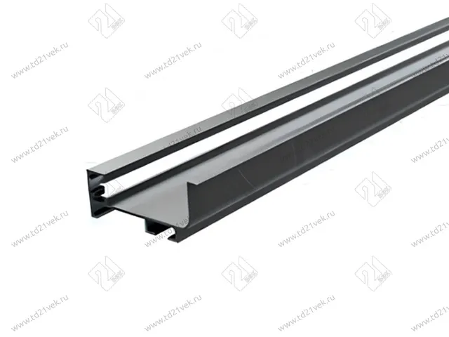 Г-образный профиль GOLA с подсветкой, алюминий матовый, L=3000 мм, в комплекте LED лента, крепления 6 шт., коннектор 1