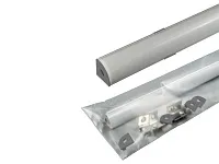 19.143.39.791 Профиль алюминиевый КСС 1616W угловой L=2м, диффузор молоч 80%, 4кл+4загл+угл.соед 90г