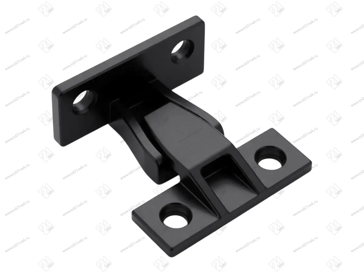 Клип-защёлка фасада 48х16мм, компл.=2 шт., черный 1