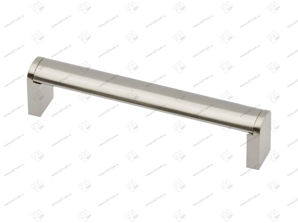 UZ-682128-06 ручка мебельная  UZ-682 C=128, шлифованная сталь <15> 1