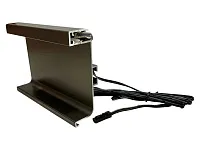 С-образный профиль GOLA с подсветкой, алюминий матовый, L=3000 мм, в комплекте LED лента, крепления 6 шт., коннектор