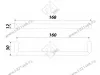 RS296BL.4/160 Ручка-скоба 160 мм , чёрный матовый <20> превью 3