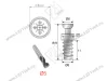 103-08-01-403 Винт Mesan для Raffix с эксц./miniRaffix/Prolock d6х11мм (саморез) цинк <1000/5000> превью 2