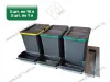 S-2562-A Система сортировки в базу 900 мм, Starax Order, 3 ведра, антрацит превью 2