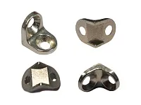 Полкодержатель для деревянных полок под саморез, никель