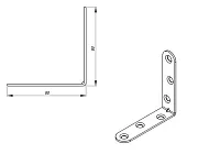 Кронштейн МК 80х80, цинк <150>