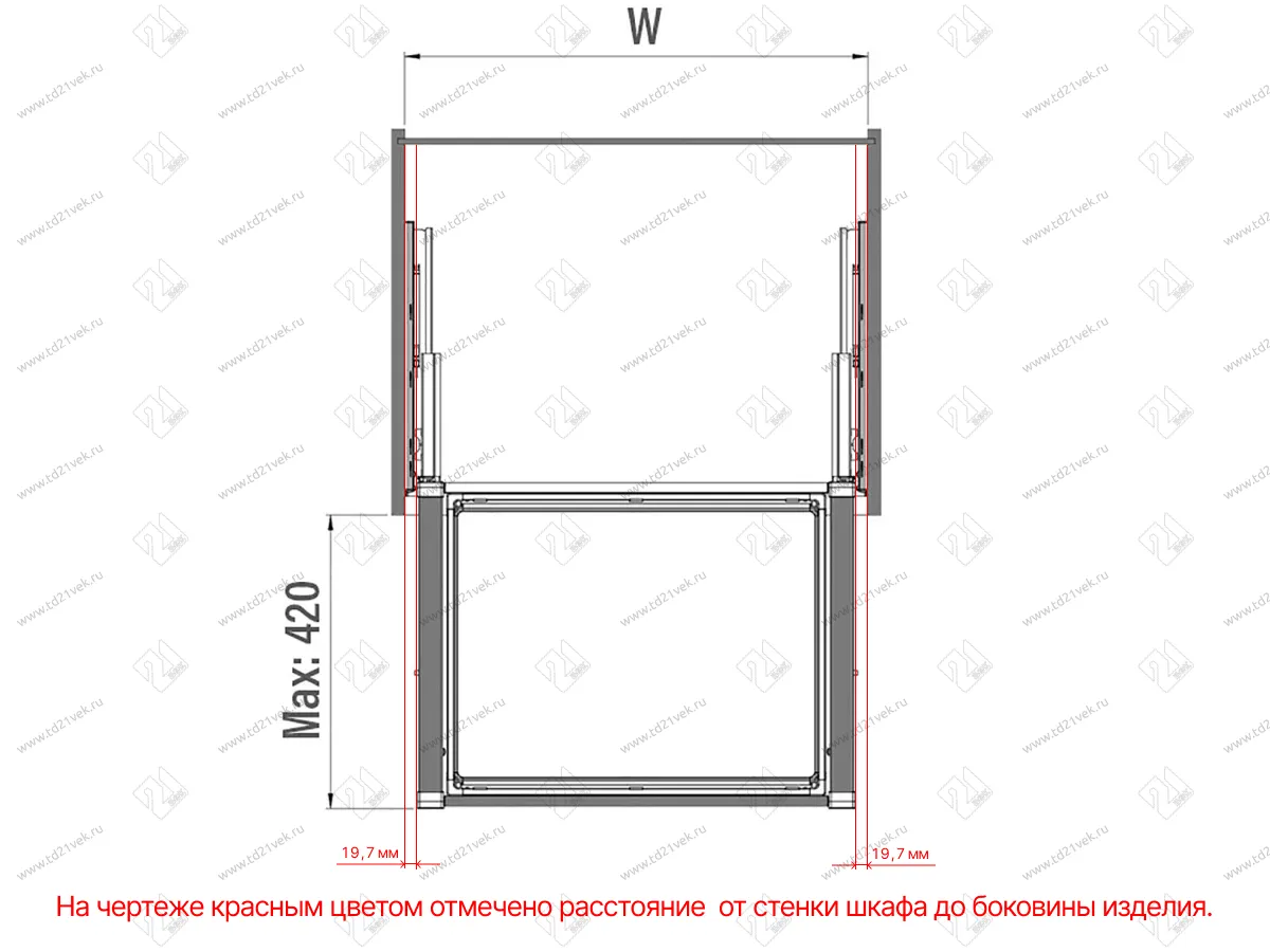 S-6704-A Корзина для белья в базу 900 мм, Starax, (860-890х475х150 мм), антрацит 4