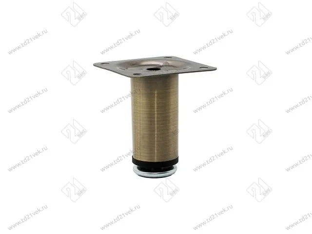 N0010-100 AB Опора мебельная регулируемая малая 30*100 мм, бронза <100> 1