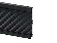 Цоколь с подсветкой 3м, черный матовый, H100/4000К, рефленый, комплект: LED лента SMD+рассеиватель+коннектор