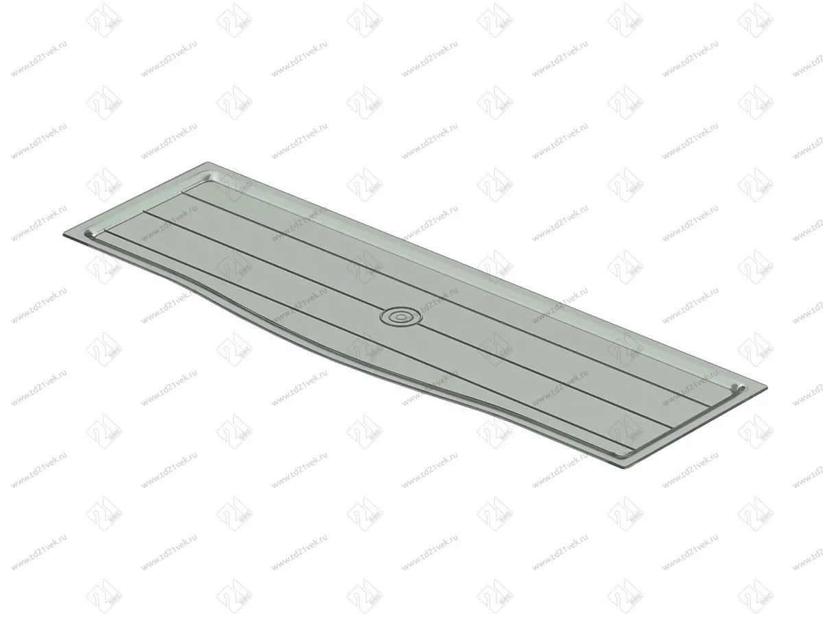 S-5215-A Поддон пластиковый Starax, шир. 900 мм (840x240x10) антрацит 1