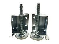 Опора регулируемая с поддержкой боковины, 32х32хh50, M8 мм, цинк, правая+левая
