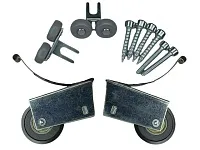 Комплект роликов на 1 дверь, симметрия, базовый, 37,5 мм