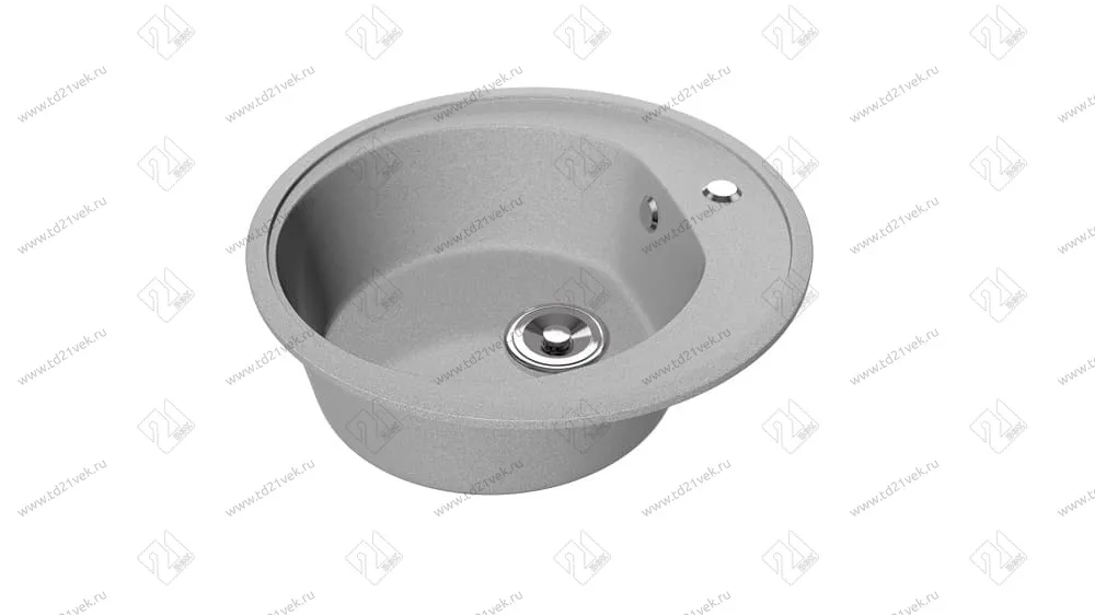Мойка каменная Вега d=505/350мм, глубина-150мм (Туманный агат)      глянец GPRY 1 1