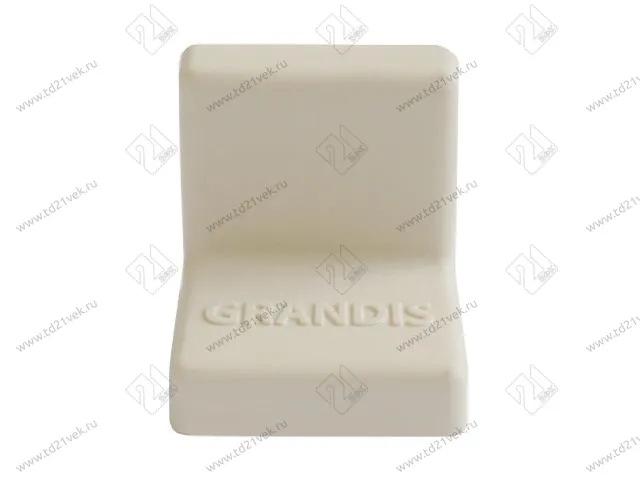 Уголок крепежный 25x25 мм толщ.1,2мм с крышкой, ясень 10-419P <200/2000> 1