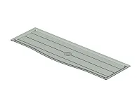 S-5212-A Поддон пластиковый, Starax шир. 600 мм (540x240x10) антрацит