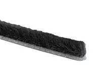 Уплотнитель щёточный ш7х в6мм 3Р, темно-серый <бухта-250м> шлегель/ щетка самоклеящаяся/ буферная лента/ уплотнитель/ Schlegel