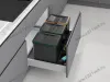 S-2552-A Система сортировки в базу 800 мм, Starax Order, 3 ведра, антрацит превью 1