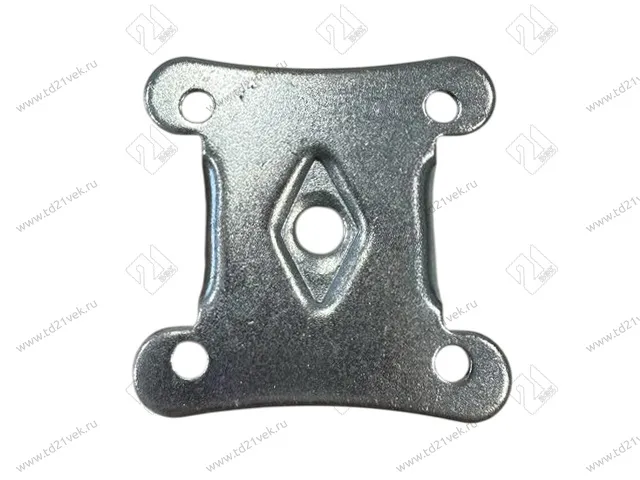 Опора колесная прямоходная 105, нагрузка 30 кг, d50 мм, h63 мм, резина, серый 2