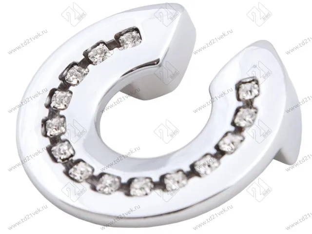 Скоба "Оскар" со стразами 5398-06/32 (хром) <50/400> 1