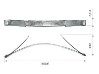 Стопор нижний металлический (серый)