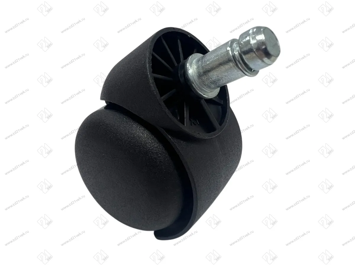 Опора колесная 413, на штифте d11мм, d50 мм, h80 мм, нагрузка 30 кг, черный 2