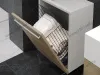 S-8014-A Корзина для белья в базу 450 мм, Starax, с креплением на дверцу, (380х260х500), антрацит превью 1