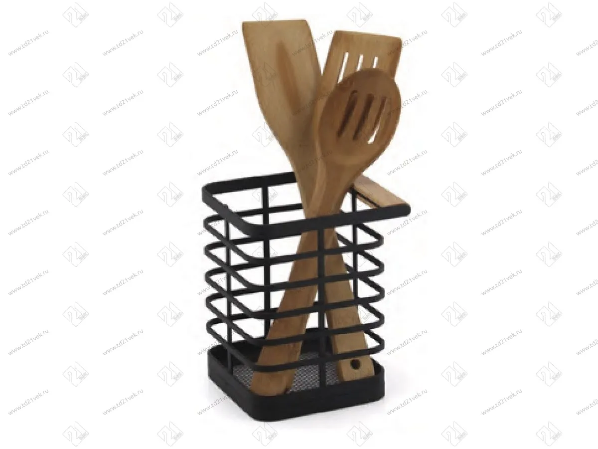 LB-4 Подставка для столовых приборов, черный матовый <24> 1