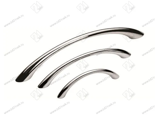 Скоба "Оскар" 5001-02/96 тонкая (мат.никель) (ST) <100/1200> 2