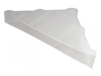 Уголок защитный пластиковый для стекла 4 мм, прозрачный