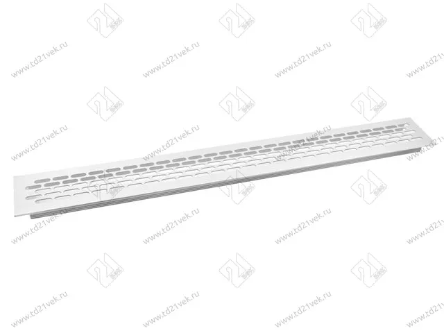 Решетка вентиляционная KK-W60800-M0, 480x60мм, серый, алюминий <25/100> 1