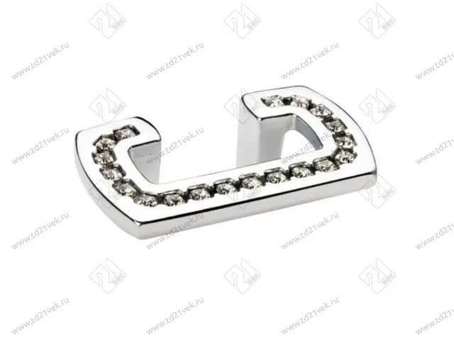 Скоба "Оскар" со стразами 5391-06/32 (хром) <30/240> 1