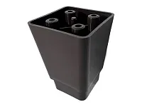 Опора декоративная трапециевидная H100 мм, 70х70 мм, диаметр отверстий 7 мм, венге