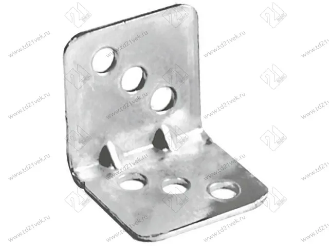 Уголок крепежный 25x25 мм толщ.1,2мм с крышкой, ясень 10-419P <200/2000> 2