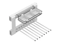 S-6735-W Брючница с органайзером для аксессуаров, Starax, (400х475х290 мм), левая