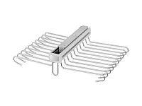S-6723-W Брючница в базу 700 мм, Starax, (610х460х145 мм), алюминий, хром
