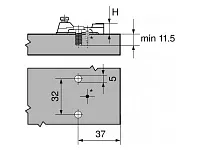 193L8100 Планка Модуль с евровинтом <1/500>