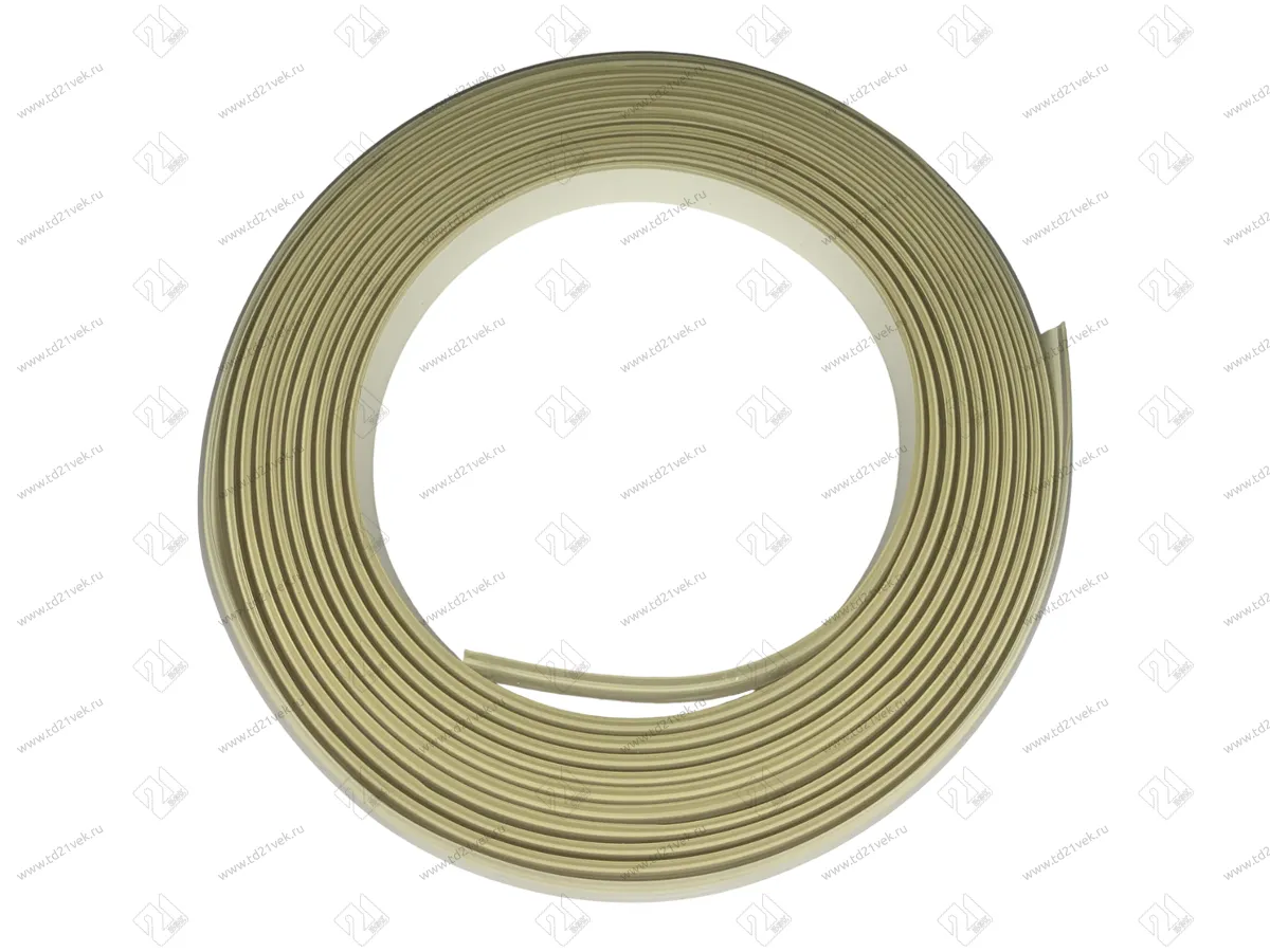 Уплотнительный гибкий плинтус для столешницы Аврора 7мм со скотчем, 1 бобина 5м, прозрачный 2