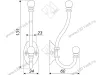 K209BAZ.6 Крючок мебельный черненый старинный цинк <25> превью 3