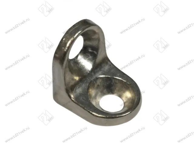 Полкодержатель для деревянных полок под саморез, никель 1