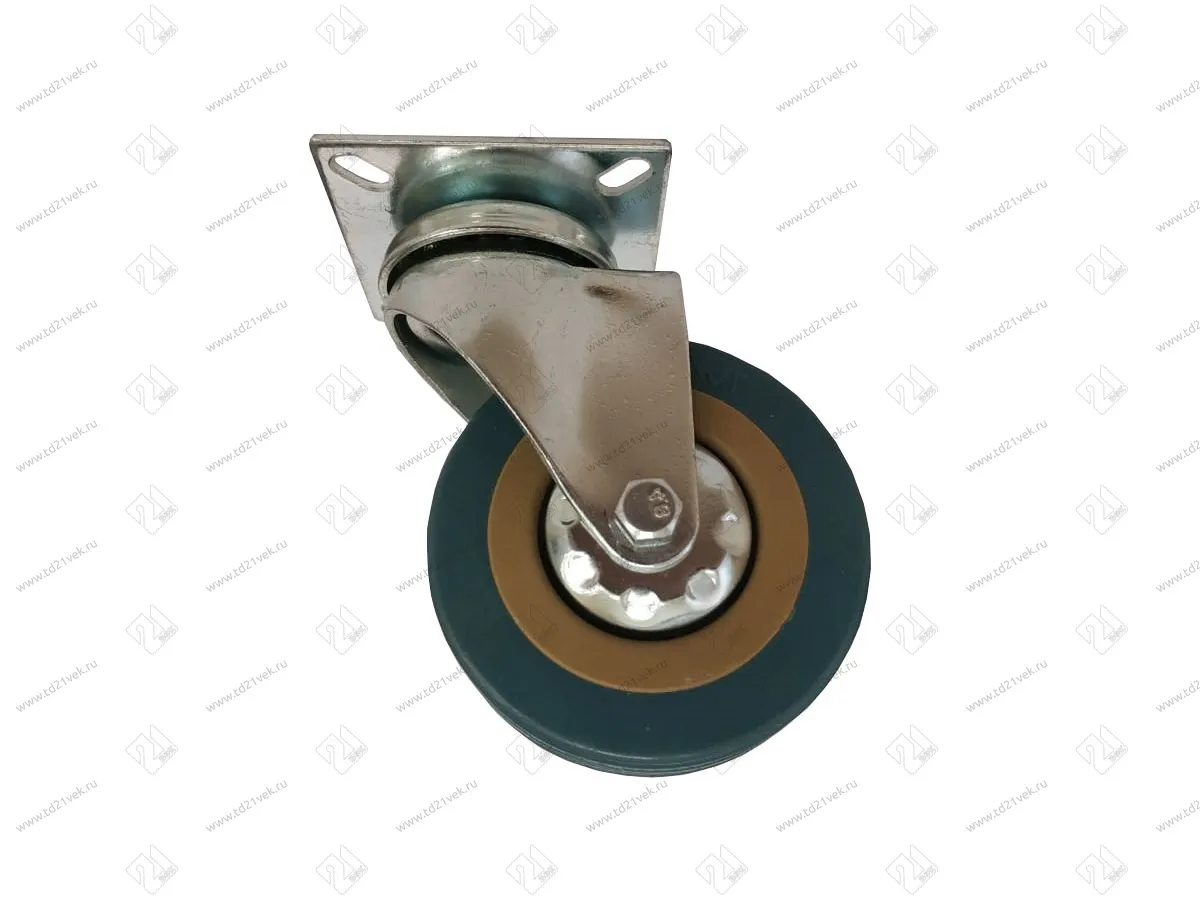 13-20-75 Колесо пов. на пл-дке нагрузка-50кг, d=75, h=102. (ПВХ) / 351  080279 <80> 1