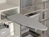 S-6616-G Выдвижная гладильная доска с фасадом в 400 базу, Starax, серый превью 1