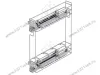S-2414-08-C Бутылочница 150, Starax, 2-х ярусная, направляющие Blum Tandem, выдвижение 7/8, (106х475х495), левая, хром превью 2