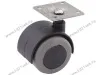 Опора колёсная на площадке N3 d=50мм, резиновый ход, серая <90/140> превью 1