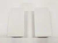 Г-образный комплект закрытых заглушек (2 шт.) №1 белый <10>