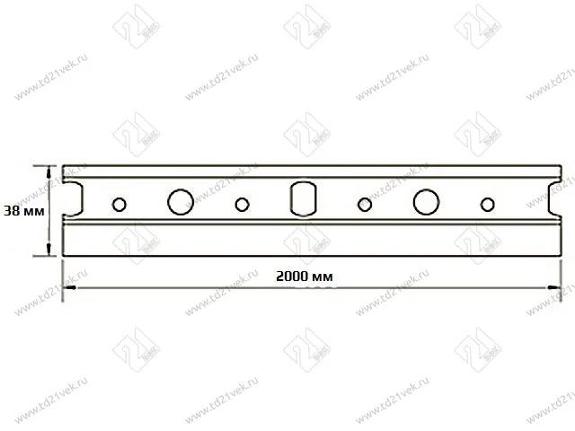 Полоса крепежная 2м оцинкованная 1,2 мм 3