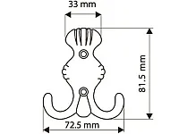 Крючок ОСКАР 13.088-06 (хром) <50/400>