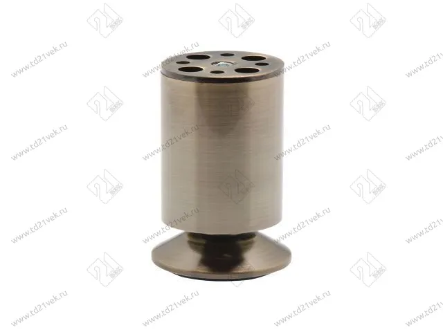 N0020-120 BA Опора мебельная регулируемая малая 50х120 мм, пятка 60мм, бронза <80> 1