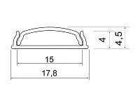 19.143.35.717 Профиль алюминиевый КМС 1804L накладной L=2000мм